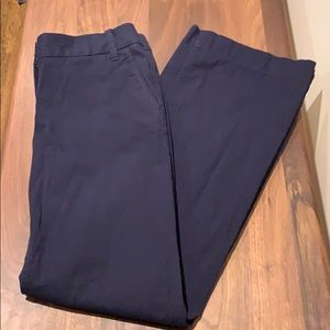 J. Crew Boot Cut Navy Blue Chinos